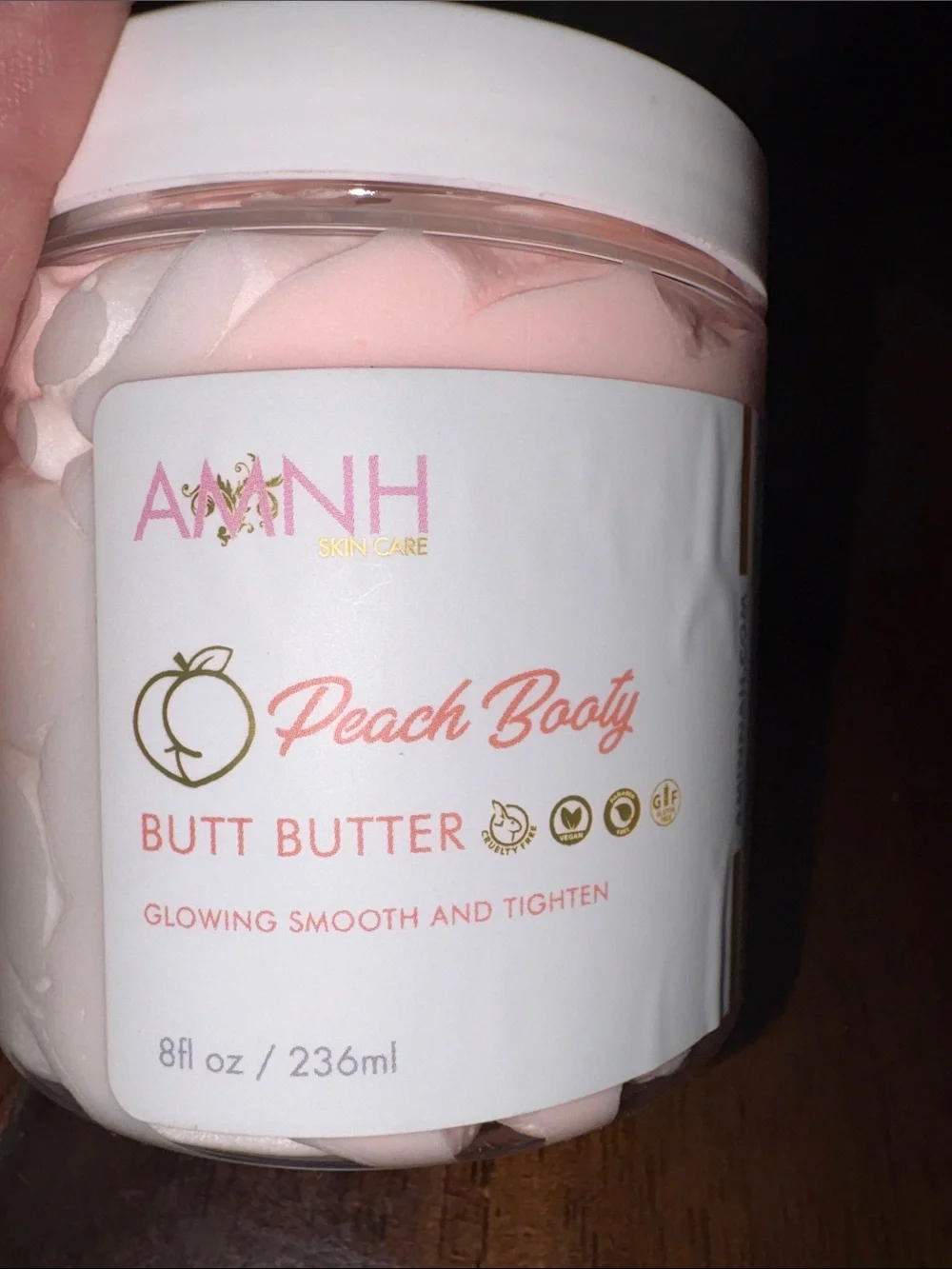 AMINNAH Peach Booty Butt Butter & Raspberry Vanilla Boobs Butter  NWT